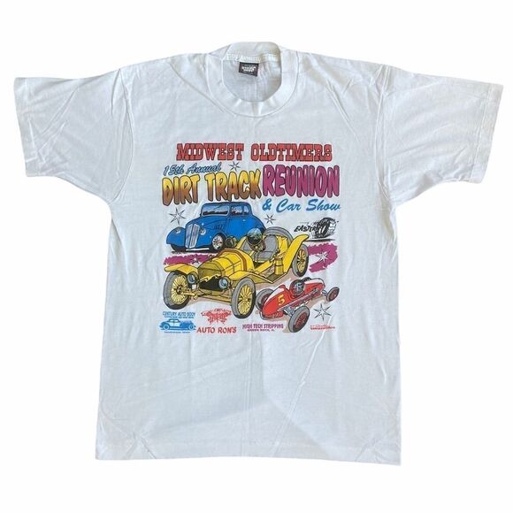 Vintage ‘91 Dirt Track and Car Show Graphic Tee - Picture 1 of 5